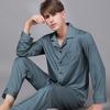 Men's Ice Silk Long Sleeve Pajama Set - Spring/Autumn 2024
