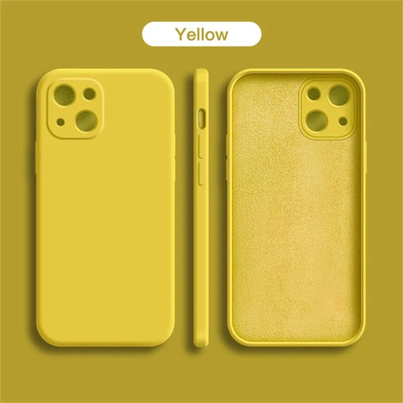 Роскошный оригинальный чехол из жидкого силикона для телефона для iPhone15 14 13 12 11 Pro Max Mini X XR XS 7 8 Plus Ударопрочный Мягкий чехол