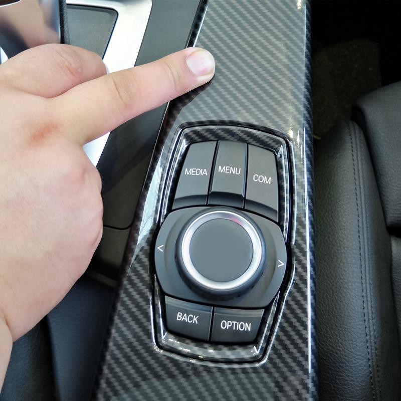 Автоаксессуары Карбоновое волокно ABS Накладка на панель мультимедиа для интерьера для BMW 3 серии F30 F34 4 серии F33 F36