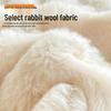 Cozy Winter Rabbit Fur Plush Blanket - Thickened Flannel Sofa Cover & Coral Fleece Gift