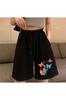 Women's Fashion Big Size Shorts & Bermudas Plus Size Special Design 3 Colors Butterfly Printed 100% Cotton Bermuda Shorts