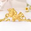 Porti 24k Solid Gold Horse Year Unicorn Chain Bracelet 1.875g