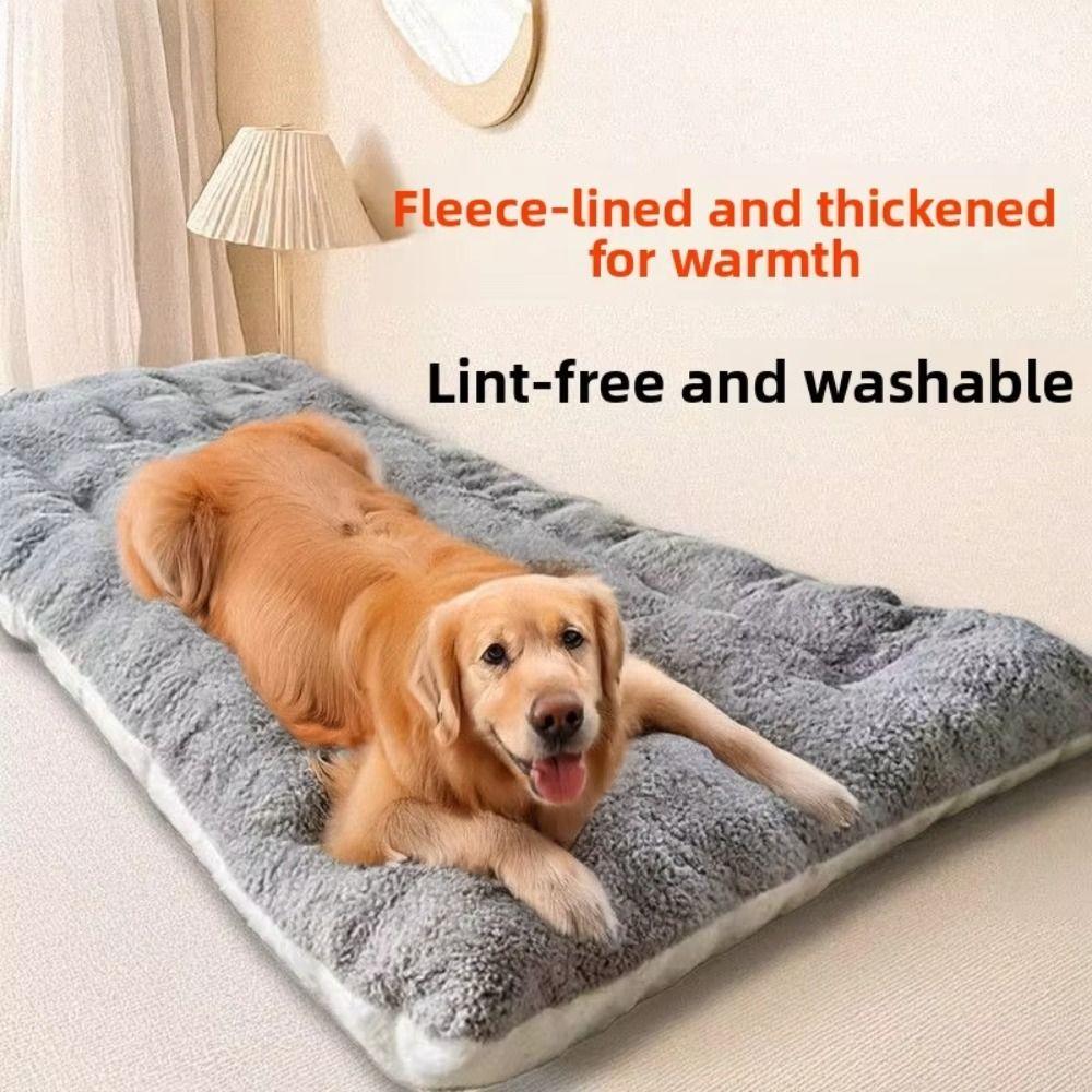 Portable Thickened Dog Bed Mat Super Soft Keep Warm Sleeping Pad Double-Sided Use Pet Mat Winter Use