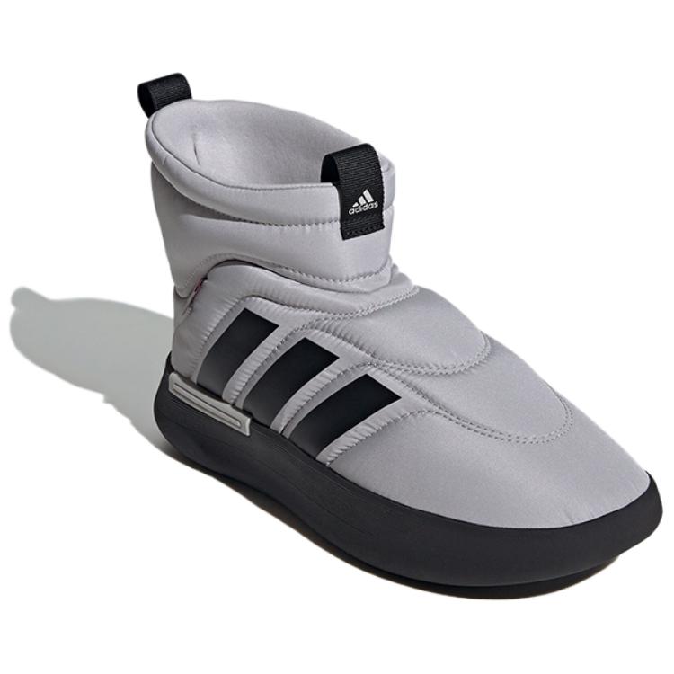 adidas Adipuff Нескользящие Устойчивые к истиранию Высокие Повседневные Кроссовки Унисекс Серые JR0071