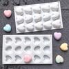 15 Holes Heart Chocolate Silicone Moulds Love Shape Jelly Fondant Making Tool Valentine’s Day Gifts Wedding Scented Candle Decor