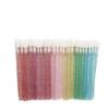 Disposable Crystal Rod Lip Brushes - 50 Pack: Portable Lipstick & Lip Gloss Applicators