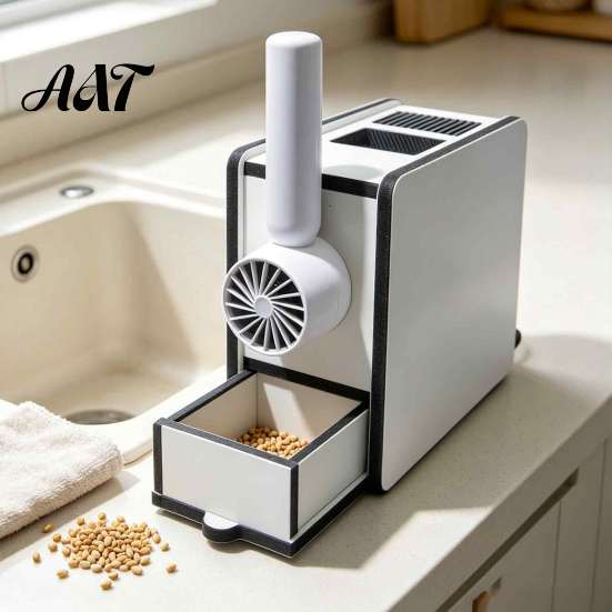 One Touch Bird Food Processor Rechargeable Birdseed Shell Separator, Electric Husk Remover with Adjustable Wind Speed, Efficient Shelling