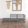 Day and Night - Day and Night Garden Furniture 3 Pieces Gray Solid Pine Wood