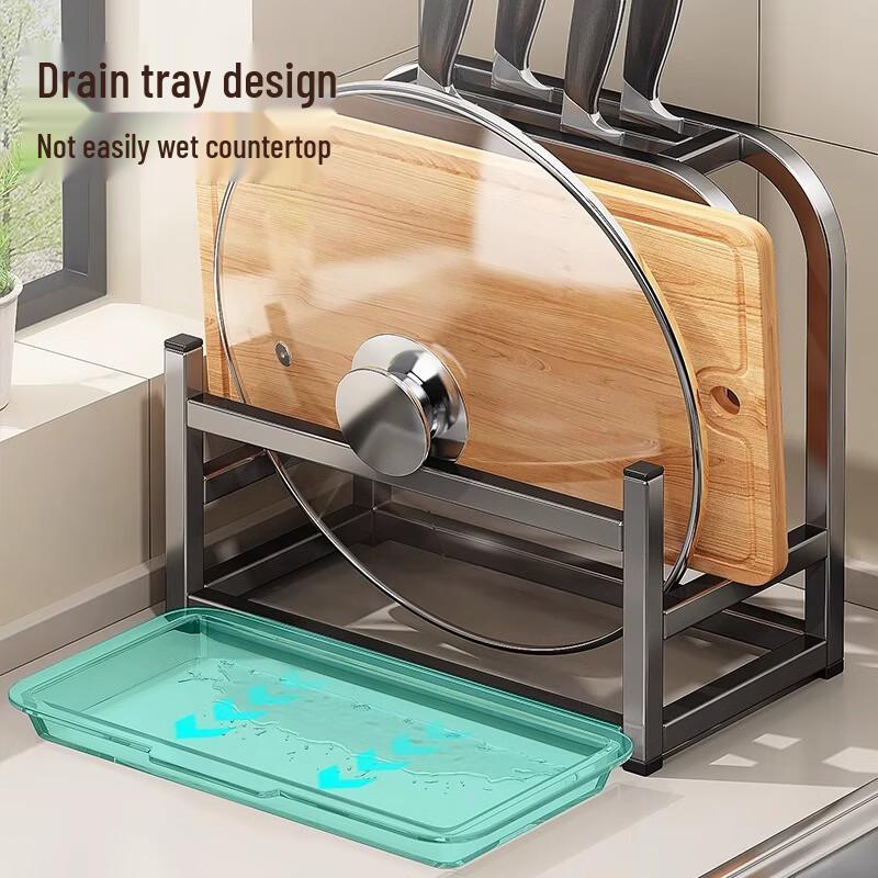 Multi-functional Kitchen Knife & Pot Lid Organizer