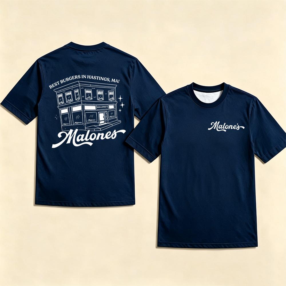 Off Campus Hannah Wells T-shirt Vintage Malone's Briar University Hockey Romance O-neck Top Summer Unisex Harajuku Casual Tee