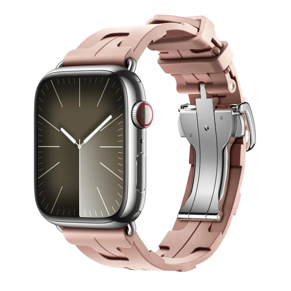 С логотипом Kilim Одинарный тур Силиконовый ремешок Ремешок для Apple Watch 46 мм 42 мм Ремешок для Iwatch 11 10 9 8 Ultra3 49 мм 45 мм 38 мм Ремешок для часов