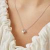 By Hyeres [925 Silver] Pearl Stone Necklace (Silver) BH7N53726W9450