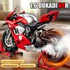 Спрей 1:6 Сплав Ducati V4S Гоночная Модель Коллекция Мотоциклов Литье под Давлением Мотоцикл Подарок парень Миниатюрная Машина Домашний Декор