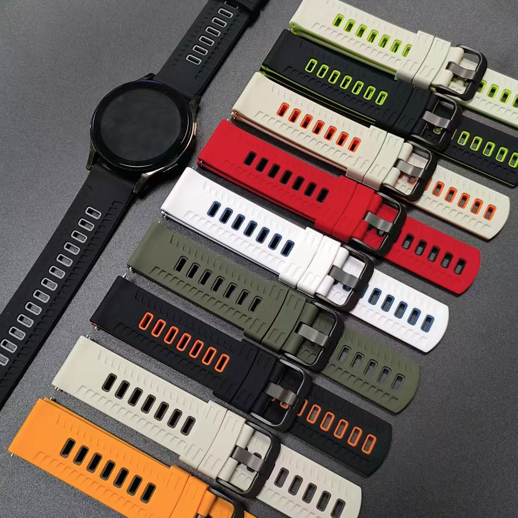 22mm Silicone Watch Strap for Garmin Venu 4 3 2/Vivoactive 4 Sports Band Forerunner 570 47mm 265 255 Music Smart Watch Bracelet