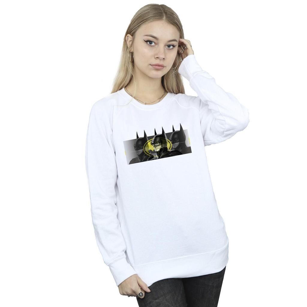 DC Comics Womens/Ladies The Flash Batman Portraits Sweatshirt