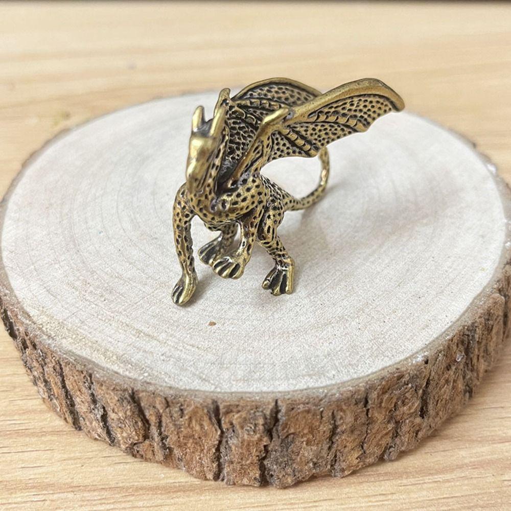 Chinese Mythical Pterosaur Dragon Ornament Mythical Beast Figurines Home Desk Decorations