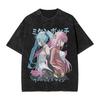 2026 Hot Sale Summer Japanese Anime Hatsune Miku Vintage Washed T Shirt Men Women Oversized Streetwear Graphic Tees Casual Cotton Tops Short Sleeve