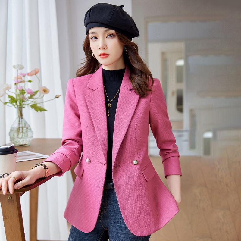 Высококачественное модное и элегантное розовое пальто для женщин, идеальная осень-зима