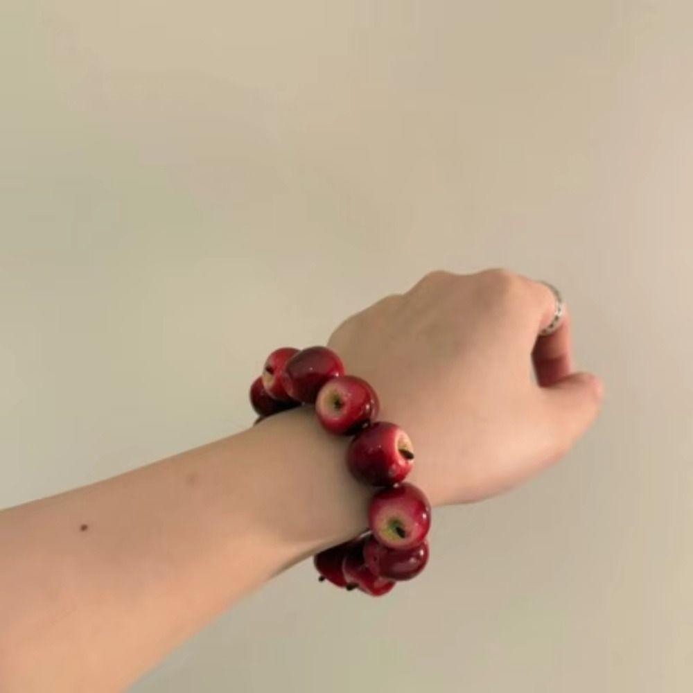 Cartoon Fruit Resin Bracelet Resin Y2K Beaded Bracelet Birthday Party Favor Gifts
