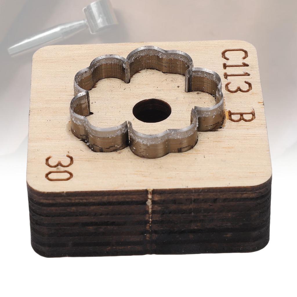 Flower Leather Cutting Die Carbon Steel Flower Shaped Leather Punching Mold for Bag Keychain Decoration