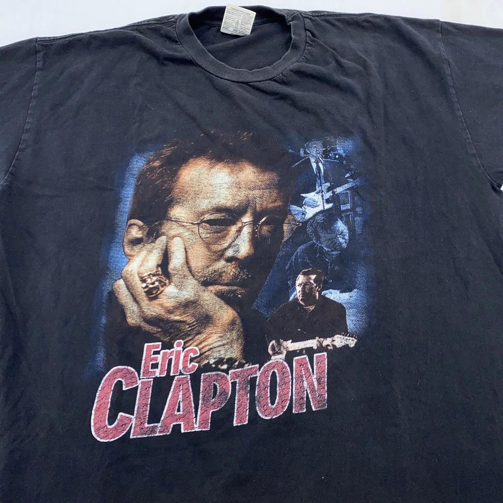 vintage 90s ERIC CLAPTON CONCERT T-Shirt XL folk rock tour soft