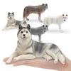 Realistic Animal Wolf Figurine Pvc Collectible Toy For Kids Learning And Play
