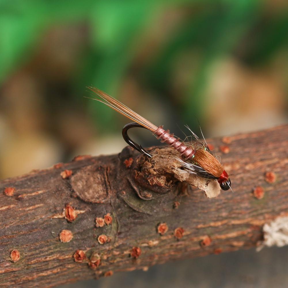 6 шт. мушки для ловли рыбы нахлыстом из индейки-биота или нимфы с заячьим ушком, высококачественные материалы, связанные вручную, лучше всего подходят для ловли форели, окуня и мелкой рыбы