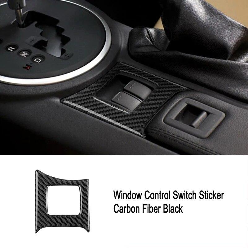 Car Armrest Box Switch Window Control Button Cover Trim Sticker Frame Auto Accessories For Mazda Mx-5 Miata Nc 2009-2015