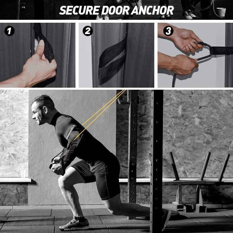 11pcs Resistance Bands Set Bodybuilding Exercise Equipment Fitness Elastic Rope Strength Training Tensioner Workout Expander