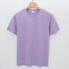 Mercerized Cotton T-shirt Men's Short-sleeved Round Neck Solid Color Pure Cotton Velvet Cotton Men's T-shirt