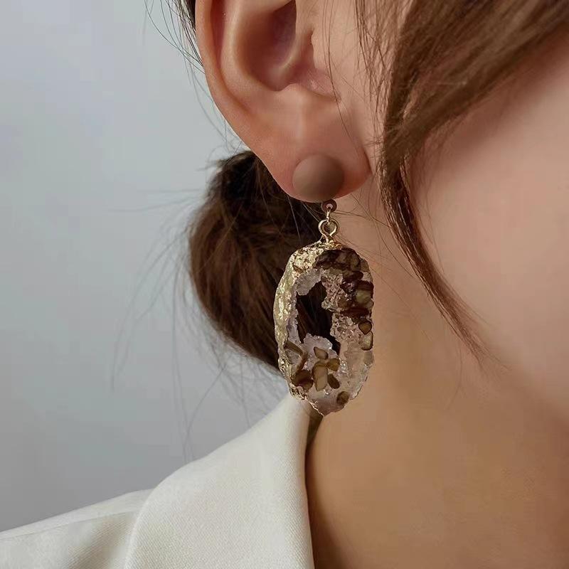 1 пара нестандартных висячих сережек в болливудском стиле для повседневных нарядов и вечеринок — роскошные ювелирные аксессуары