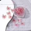 10Pcs/Box Nail Art 3D Colorful Bowknot Shaped Resin Nail Charms Bowknot Designs DIY Nail Art Accessories