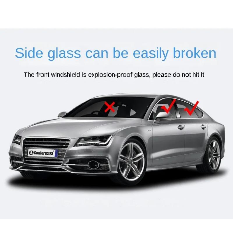 Safety Hammer with Rescue Whistle, Car Escape Tool,2-in-1 Window Breaker Seatbelt Cutter, Compact Emergency Escape Tool for Car