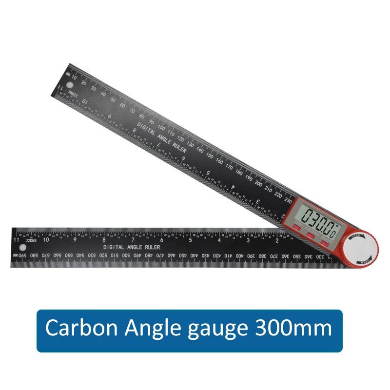 2-в-1 цифровой угломер линейка гониометр 360 градусов транспортир из пластика/нержавеющей стали деревообрабатывающий измерительный инструмент