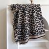 Animal Leopard Print Fashion Short Beard Tassel Decoration Ladies Thermal Scarf Air Conditioning Shawl