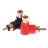 1 пара 90 градусов RCA прямоугольный разъем адаптеры штекер M/F угловой аудио адаптер