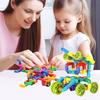 80/100/200Pcs Kids Pipe Building Block Toy Fine Motor Skills Colorful Tube Block Construction