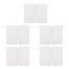 10Pcs TENS Unit Replacement Pads Rectangular Reusable Electrode Patches for Electrotherapy Muscle Stimulator Aperture
