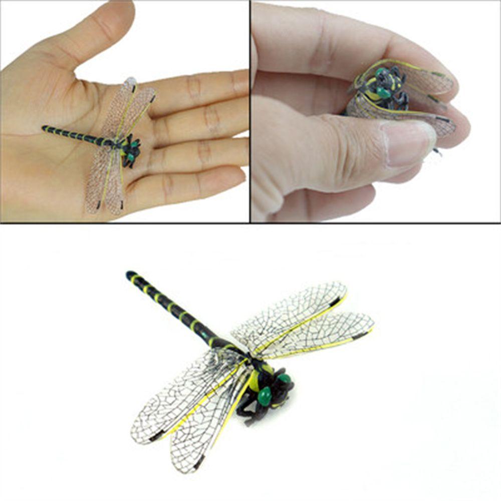 Jokes PVC 12cm Animal Model Dragonfly Action Figures Insects Model Dragonfly Model Animal Figures