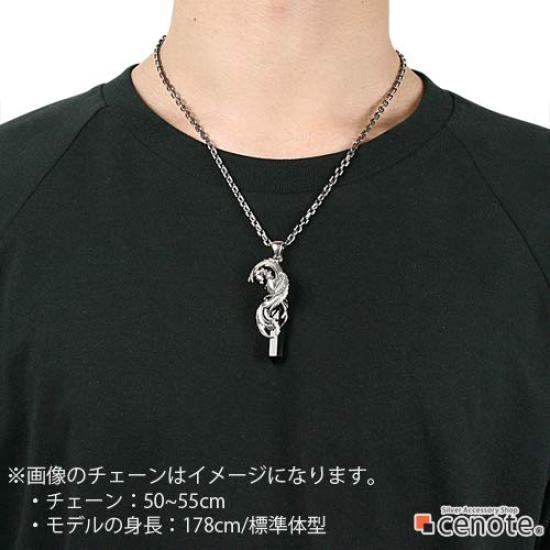 Подвеска Phoenix Pillar с черным цирконием из серебра 925 пробы p0338 [Cenote] [Серебряный аксессуар]