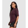 Gymshark Футболка большого размера с рисунком ScripT, глубина фиолетовая B2b2f Pbzv