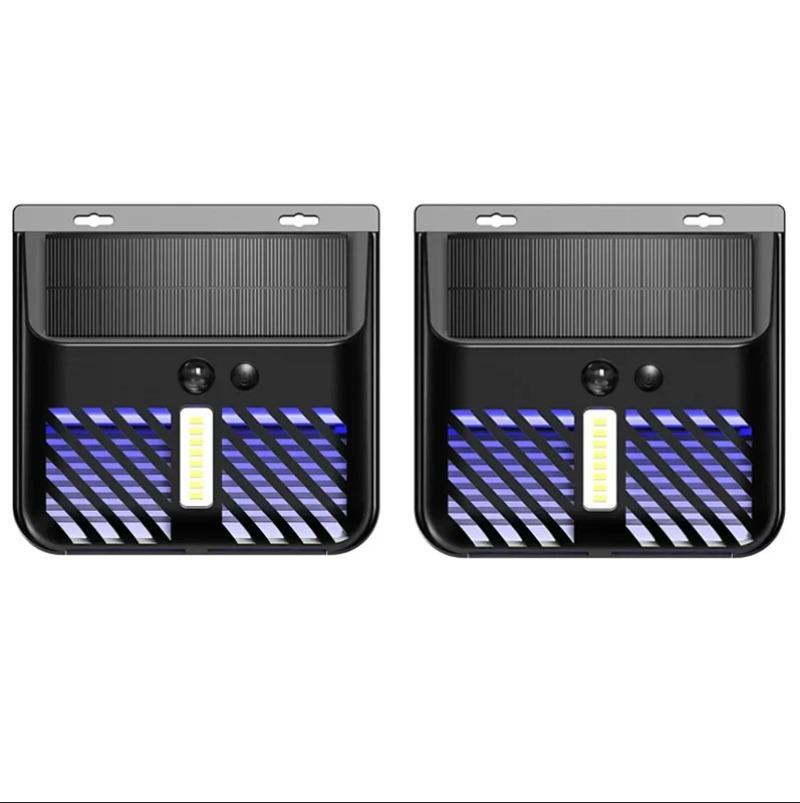 Светодиодная солнечная лампа от комаров, уличная водонепроницаемая лампа высокого напряжения на солнечной энергии, садовая лампа для защиты балкона, репеллент для борьбы с вредителями