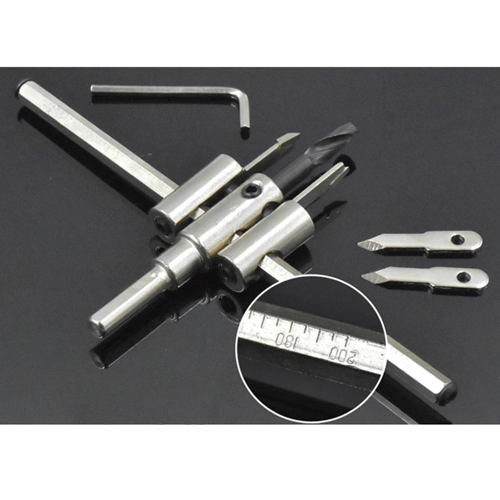 30-120/200/300 мм регулируемый круглый резак для дерева, гипсокартона, беспроводная дрель, пила, круглое лезвие для резки, самолетный инструмент