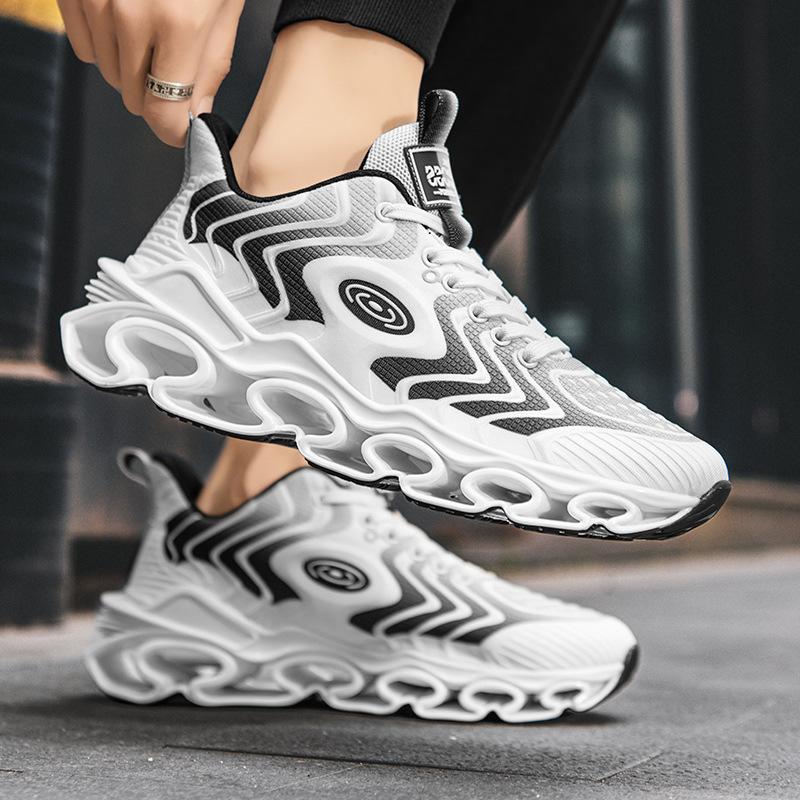 Трендовые универсальные мужские кроссовки большого размера, легкие, нескользящие, износостойкие спортивные кроссовки, уличная модная обувь на лезвии
