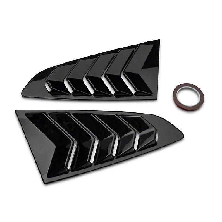 Rear Quarter Window Louvers For Ford Mustang 2015- Scoops Spoiler Car Tunning Panel Side Air Vent Cover Windshield