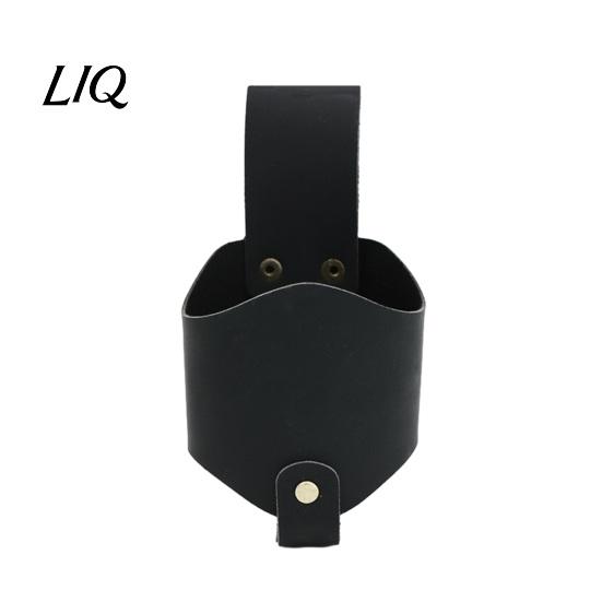 Waterproof Bottle Holder Waist Hanging Beer Holder, Faux Leather Soda Beverage Drink Can Travel Portable Holster for Belt, Accessories Lovers Durable