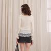 unifree Off-Shoulder Slim Knit Pullover