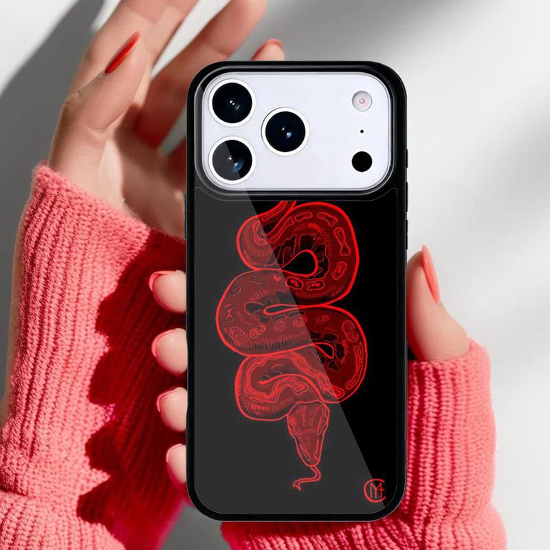 Чехол для телефона с рисунком змеи для iPhone 17 Air 16e 15 14 13 Pro Max Задняя крышка для 12 11 Pro Coque