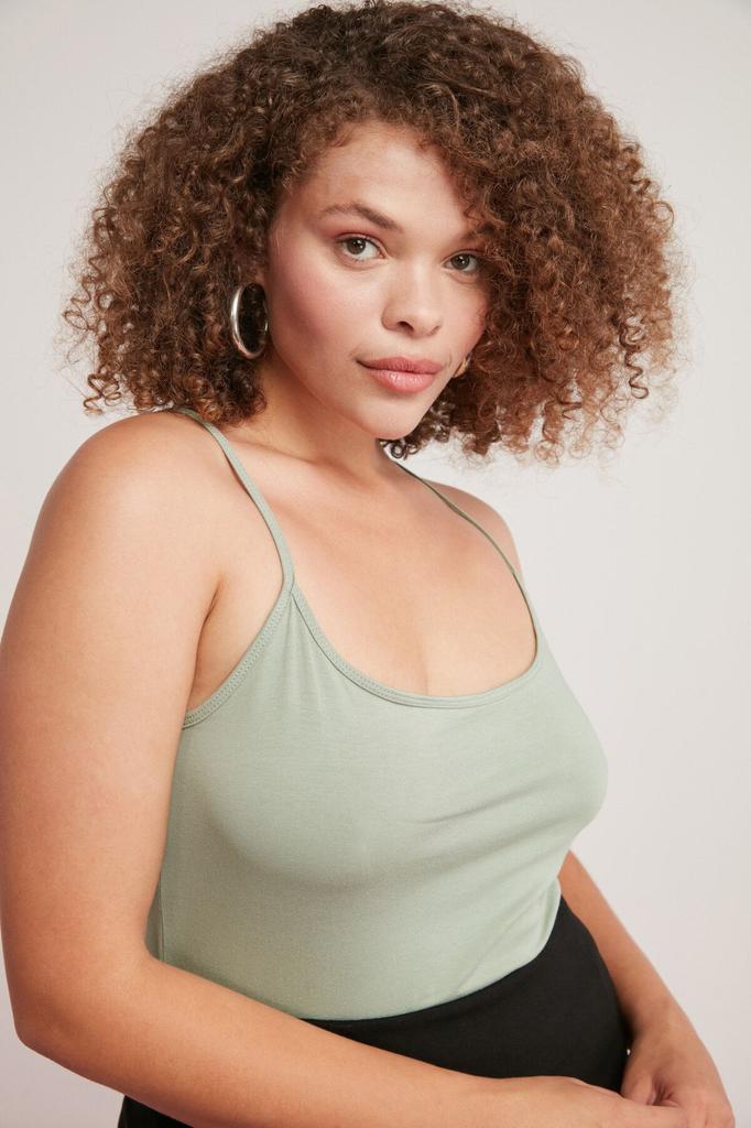 Женское боди большого размера Mındy Green, боди больших размеров с бретелями, полностью закрывающее тело