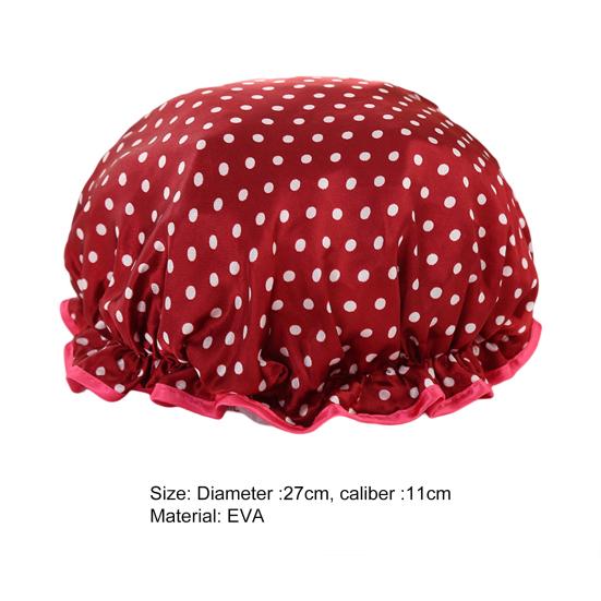 Шапочка для ванны, утолщенная дышащая двухслойная удобная широко используемая шапочка для душа для СПА